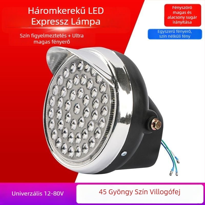LED fényszóró elektromos háromkerekűhöz, 11V, Anyag: Egyéb, Márka: Egyéb