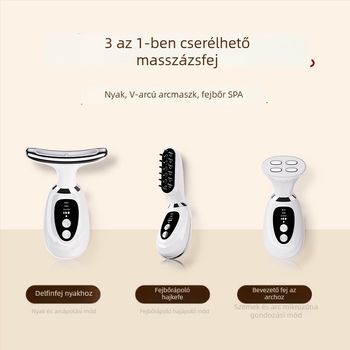 Dicai MR10 Nyak Szépségkészülék: lifting és feszesség, ráncok csökkentése, bőrállapot megújítása; három az egyben masszázs fotonfénnyel és szem-móddal