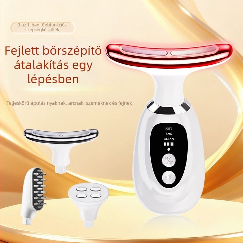 Dicai MR10 Nyak Szépségkészülék: lifting és feszesség, ráncok csökkentése, bőrállapot megújítása; három az egyben masszázs fotonfénnyel és szem-móddal