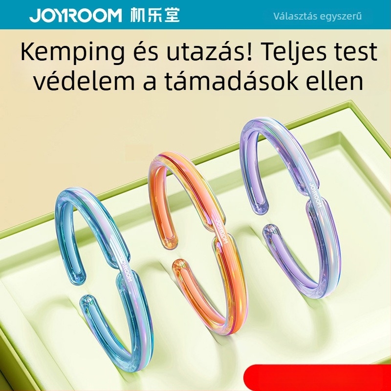 Illóolajos szúnyogriasztó karkötő felnőtteknek és gyerekeknek, kültéri használatra, akár 10㎡ lefedettség, akkumulátor nélkül, PP burkolat