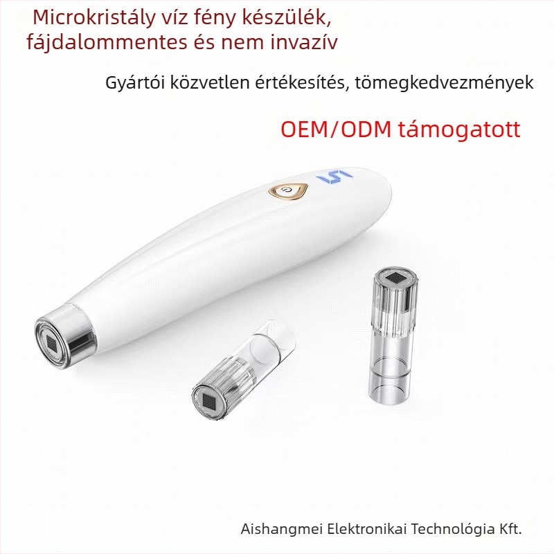 Otthoni használatra szánt elektromos mikro-kristályos szépségkészülék negatív ion funkcióval, hordozható, beépített 500–800 mAh akkumulátor, IPX0