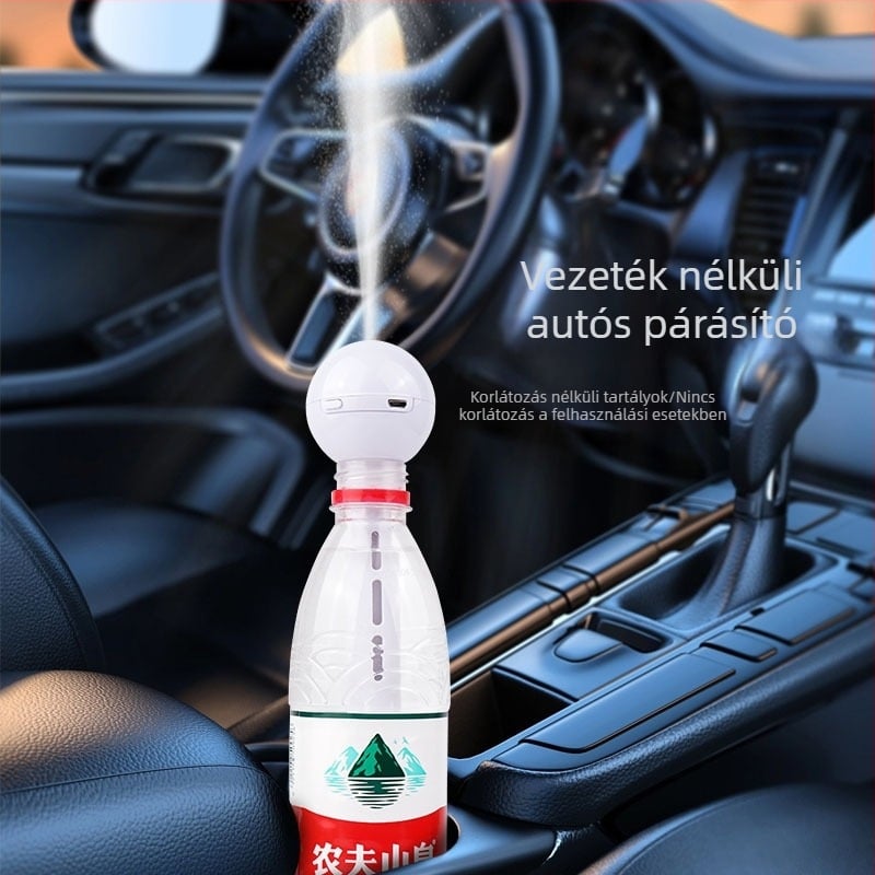 Töltésre feltölthető párásító, hordozható kettős használat autóhoz és beltérre, hideg permet, 3. fokozat