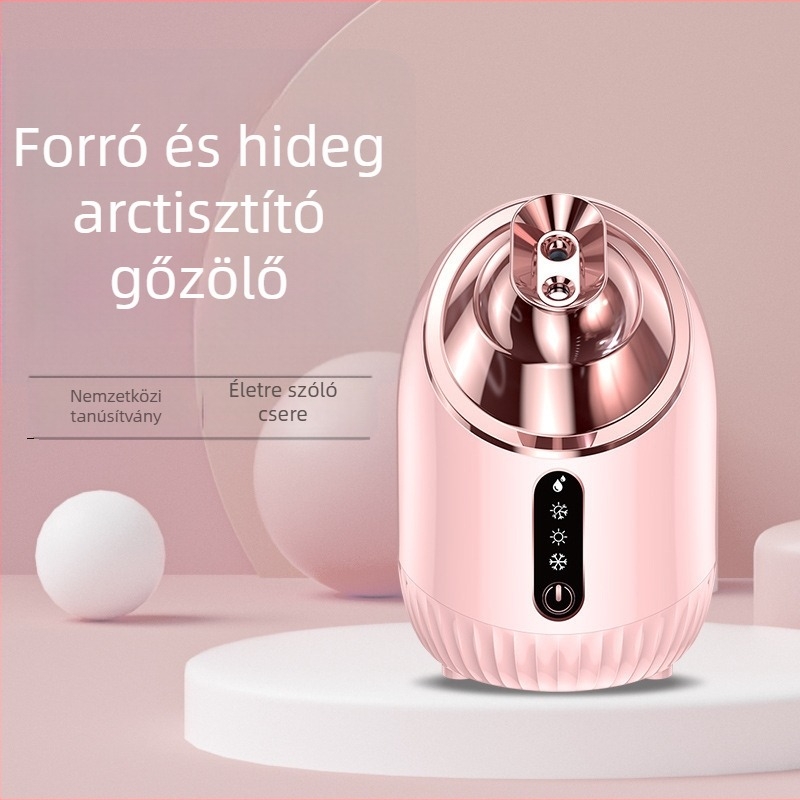Otthoni arcfeltöltő hidratáló eszköz nano permetezővel, forró/hideg spray, 1. fokozat, köd idő 61–120 s, akkumulátor nélkül
