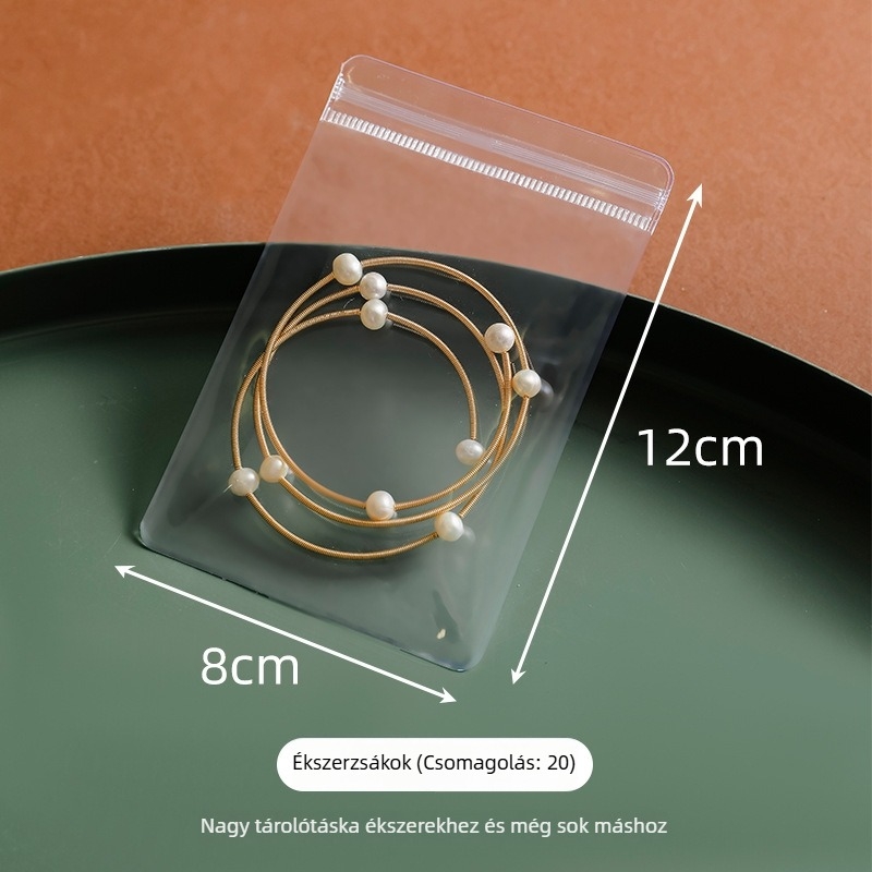 Ékszer tároló táska, 3-rétegű asztali tároló kialakítás, többfunkciós, porvédett, nedvességálló, oxidáció elleni védelem