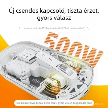Hárommódos vezeték nélküli Bluetooth egér asztali számítógéphez és laptophoz, 1600 DPI, 5 gomb, ergonómikus kialakítás