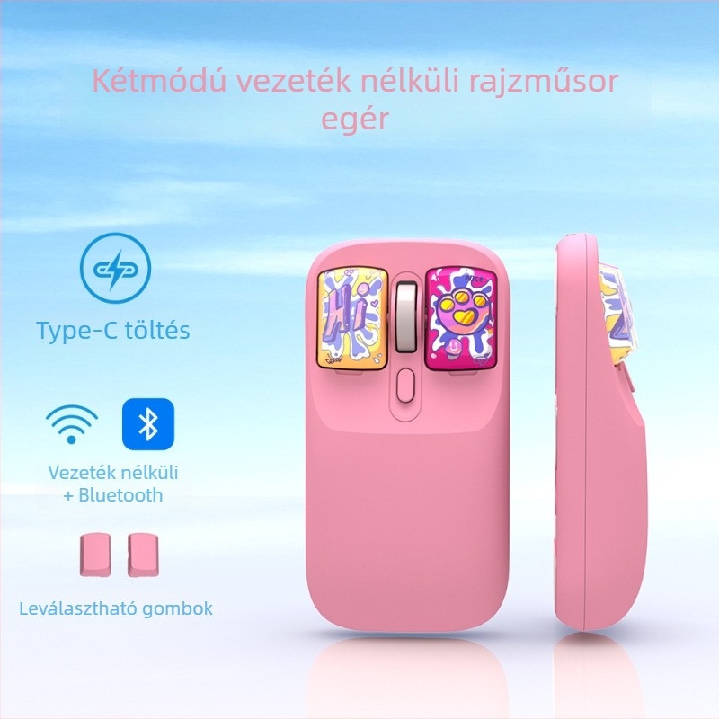 JT-119 Vezeték nélküli fotóelektronikus egér, 4 gomb, 50 g