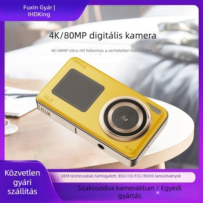 Digitális kamera, modell Dv81v-b, 24MP+, 16x optikai zoom, periszkópos objektív, elektronikus képstabilizáció