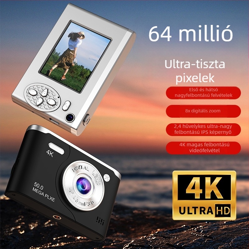 AM200 CCD kamera kültéri fotózáshoz, felbontás 1280x1024, 2,4 hüvelykes HD LCD, CCD szenzor, TF-kártya tárolás, USB 2.0, teljesen manuális működés