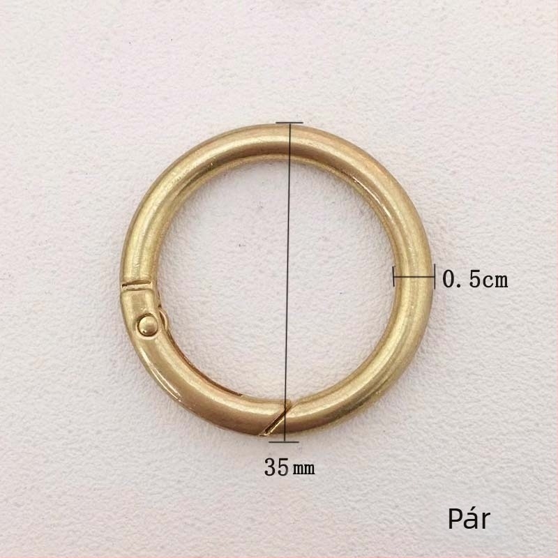 Messenger táska felújításához hardver készlet: gyűrű, nyitott gyűrű, rugós gyűrű, fém zár a vállon viselt táskához