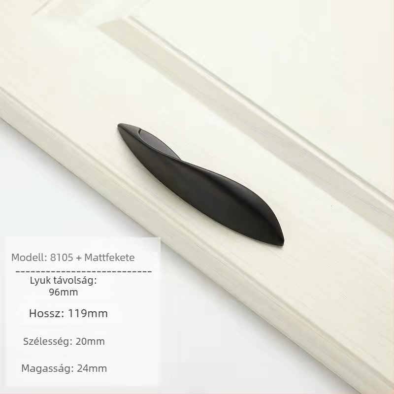 Chen Yi S-típusú fogantyú fiókokhoz – cinkötvözet, die casting, modern egyszerű stílus