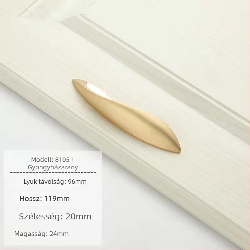 Chen Yi S-típusú fogantyú fiókokhoz – cinkötvözet, die casting, modern egyszerű stílus
