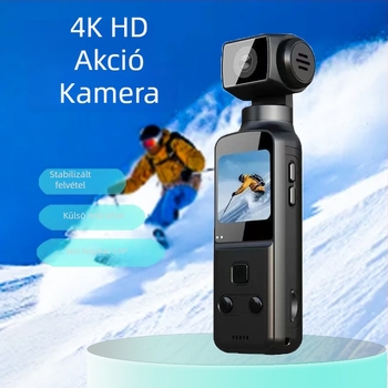 4K-os kézi sportkamera 270°-os forgatással, stabilizáció, TF-kártya támogatás, modell K1
