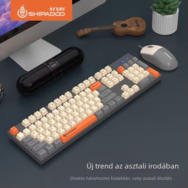 Eighteen cycles K600 billentyűzet és egér készlet, membrános 104‑gombos billentyűzet, USB‑kábeles, ABS ház, 1,5 m kábel