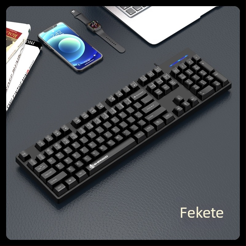 Eighteen cycles K600 billentyűzet és egér készlet, membrános 104‑gombos billentyűzet, USB‑kábeles, ABS ház, 1,5 m kábel