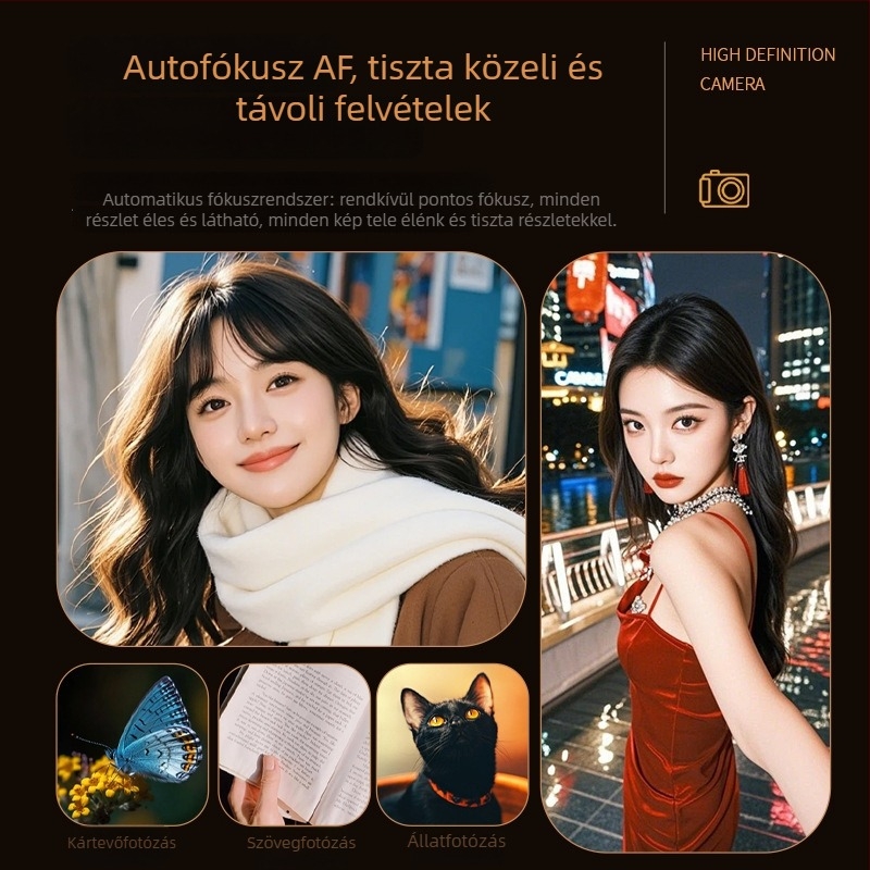 M11 Szelfi digitális kamera – 50MP CCD, 1/1.7\" szenzor, 8× optikai zoom, periszkópos objektív, 2,3\" LCD, teljes manuális működés