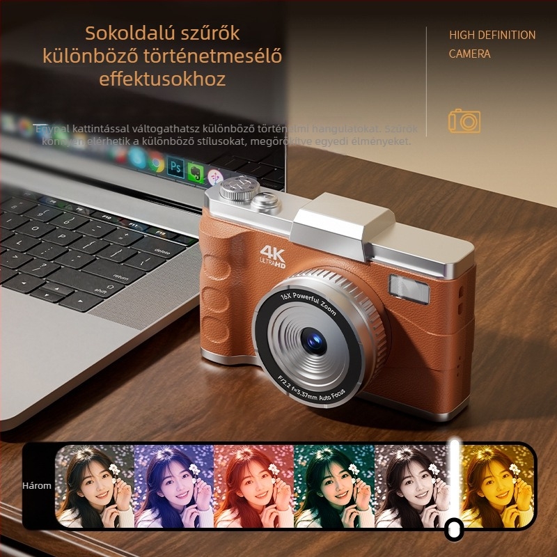 M11 Szelfi digitális kamera – 50MP CCD, 1/1.7\" szenzor, 8× optikai zoom, periszkópos objektív, 2,3\" LCD, teljes manuális működés