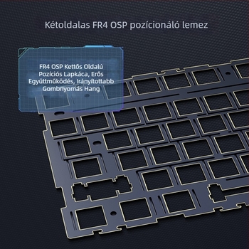 Ak980 V2 mechanikus billentyűzet, 98 gomb, három módban csatlakoztatható, 10000mAh akkumulátor, akár 3 eszközhöz csatlakoztatható