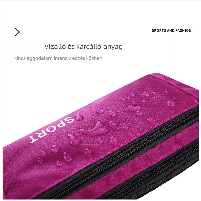 Nylonból készült női keresztpántos válltáska, puha, cipzárral, belső telefontartóval és belső zsebbel, mindennapi használatra.