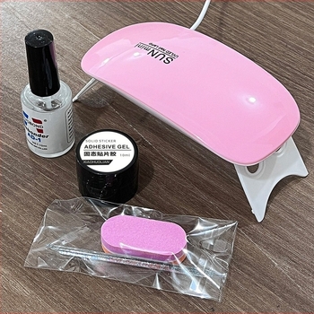 Nail art szárító lámpa kézben tartható, hordozható, öt darabos készlet