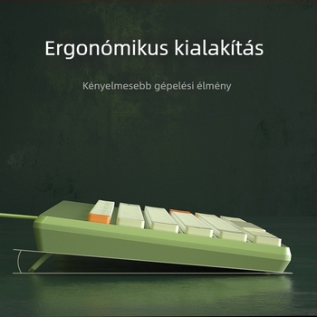 Kábeles billentyűzet és egér, 68 gombos, USB, ABS anyag, 1,5 m kábel, háttérvilágítás nélkül