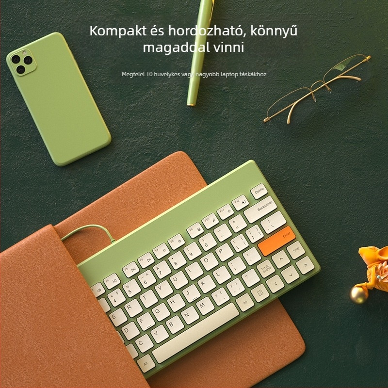 Kábeles billentyűzet és egér, 68 gombos, USB, ABS anyag, 1,5 m kábel, háttérvilágítás nélkül