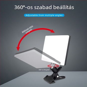 LED kitöltő fény, 10–50W teljesítmény, 5V bemenet, három színhőmérséklet