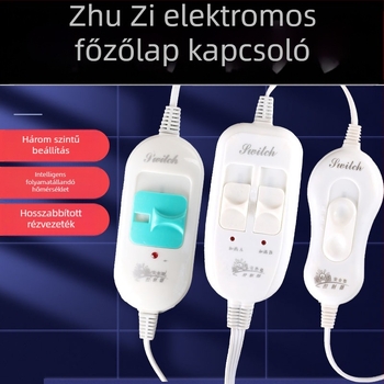 Malacoknak szánt elektromos fűtőlemez kapcsolóval és lépés nélküli termosztáttal – hőmérséklet-szabályozás 60°C-ig