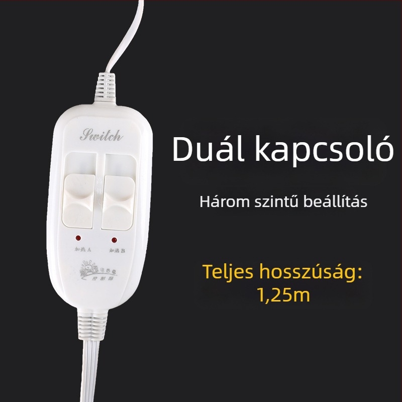 Malacoknak szánt elektromos fűtőlemez kapcsolóval és lépés nélküli termosztáttal – hőmérséklet-szabályozás 60°C-ig