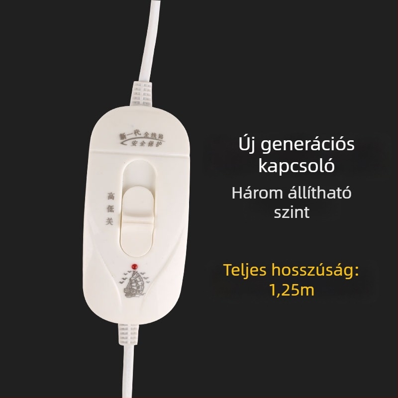 Malacoknak szánt elektromos fűtőlemez kapcsolóval és lépés nélküli termosztáttal – hőmérséklet-szabályozás 60°C-ig