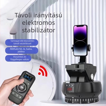 YT1200 Két-tengelyes elektromos panorámafej időképekre és panorámaképekhez, 360° vízszintes forgás, 70° függőleges dőlés, 9 szint vízszintes gyorsaság, 9 szint függőleges gyorsaság, súly 518 g