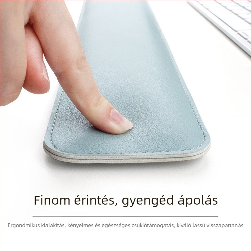 Billentyűzet és egér kézfejtámasz párna, Cortex anyag, egyoldalas, felületkezelés, OEM/személyre szabható