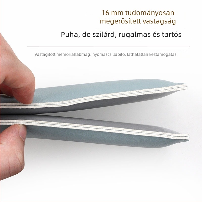 Billentyűzet és egér kézfejtámasz párna, Cortex anyag, egyoldalas, felületkezelés, OEM/személyre szabható