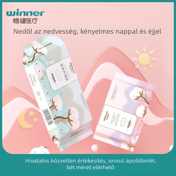 Orvosi ápolási párna | pamut, lélegző | nappali és éjszakai használat | 3 éves eltarthatóság | Márka: Winner/steady | Jóváhagyás: Hubei 20162142268