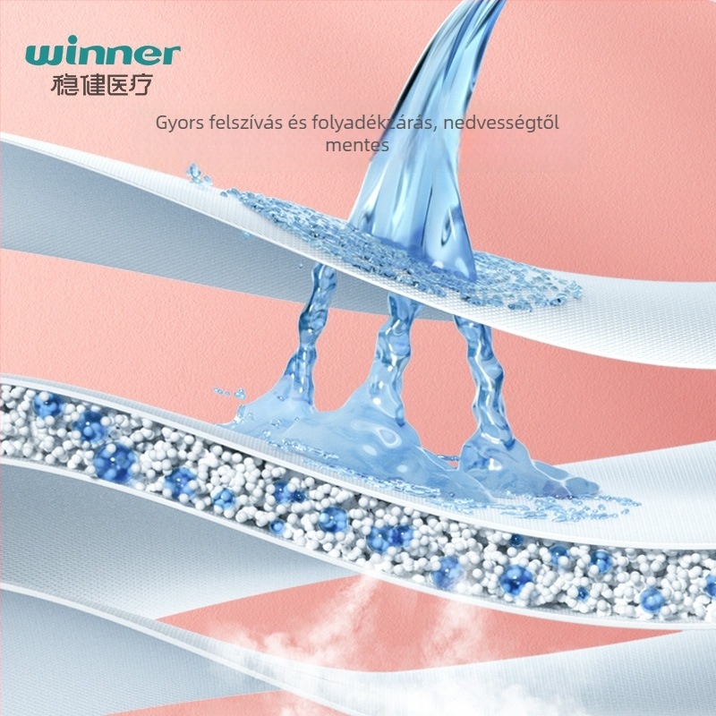 Orvosi ápolási párna | pamut, lélegző | nappali és éjszakai használat | 3 éves eltarthatóság | Márka: Winner/steady | Jóváhagyás: Hubei 20162142268