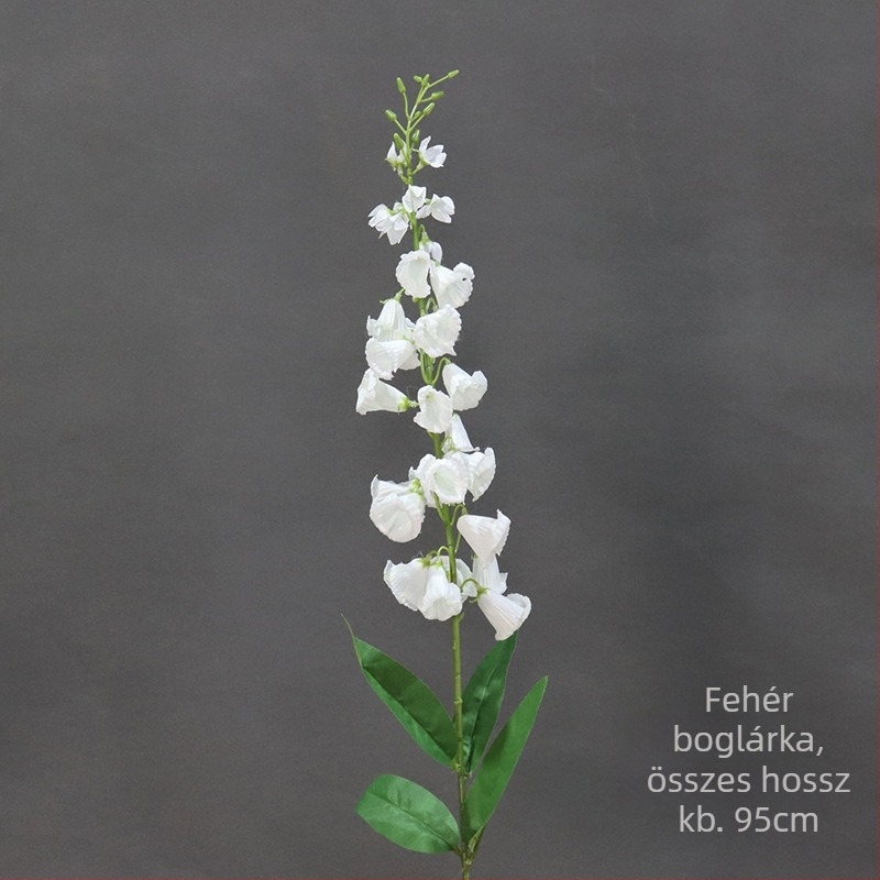 Mesterséges Lily of the Valley, francia stílusú magas ágú harangvirág, esküvői dekoráció (Anyag: Műanyag; Feldolgozás: Egyéb; Használat: Esküvő, Kültéri, Fotórekvizit)
