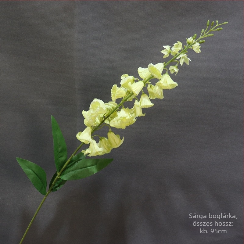 Mesterséges Lily of the Valley, francia stílusú magas ágú harangvirág, esküvői dekoráció (Anyag: Műanyag; Feldolgozás: Egyéb; Használat: Esküvő, Kültéri, Fotórekvizit)