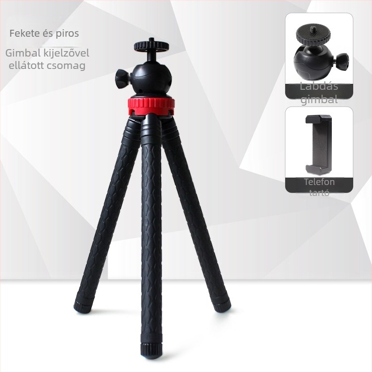 Tripod teleszkópos háromszög tartóval rozsdamentes acélból, 8 szakaszos, golyófej, teherbírás 2–5 kg, modell SC22712, márka Shucheng