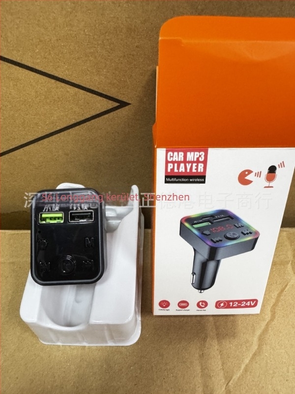 S10 autós Bluetooth MP3 lejátszó FM rádióval, Hands-Free hívások, PD gyors töltés, USB-n keresztüli MP3 lejátszás