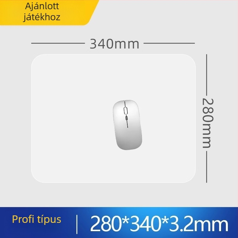 Üveges egérpad csúszásmentes felülettel, egyoldalas, nyomtatott logóval, testre szabható, modell SBD-6988
