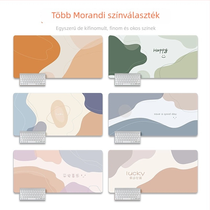 Nagy PU íróasztal pad, kétoldalas, logónyomtatás, OEM testreszabás, nyomtatási folyamat