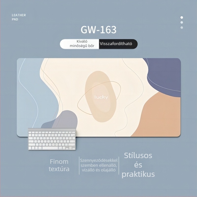 Nagy PU íróasztal pad, kétoldalas, logónyomtatás, OEM testreszabás, nyomtatási folyamat
