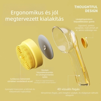 Kutya fürdető kefe – PP anyag, ápoló eszköz kutyáknak, 1 db