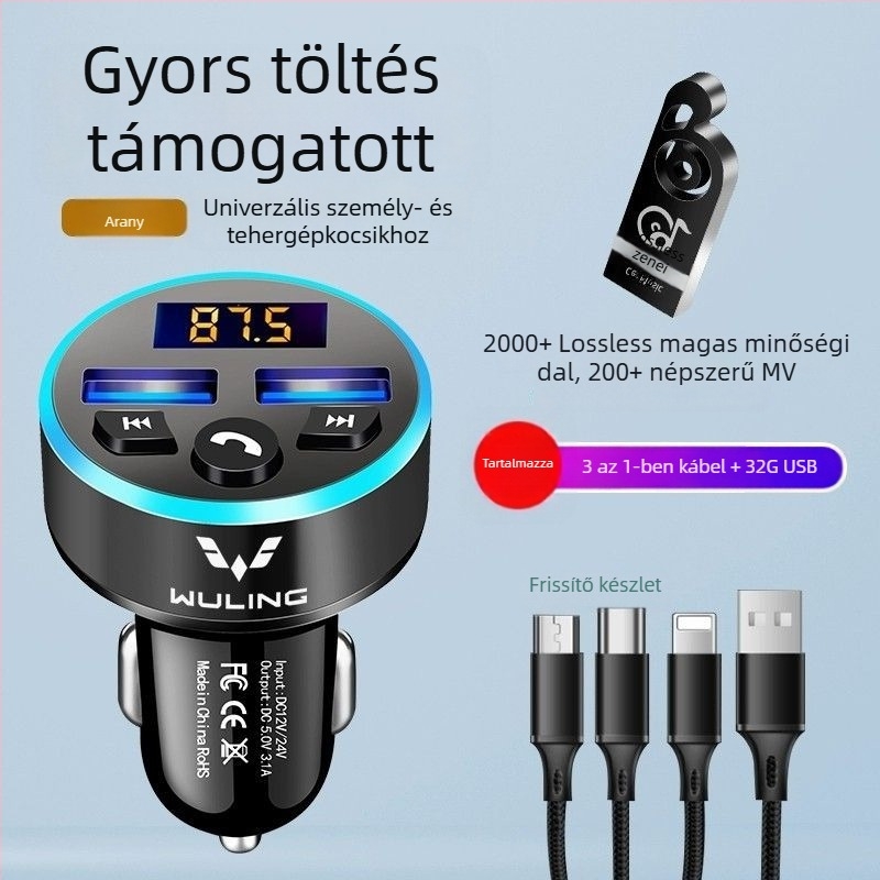 Autós MP3 lejátszó Bluetooth és töltés funkcióval Wuling/Hongguang S730 teherautókhoz