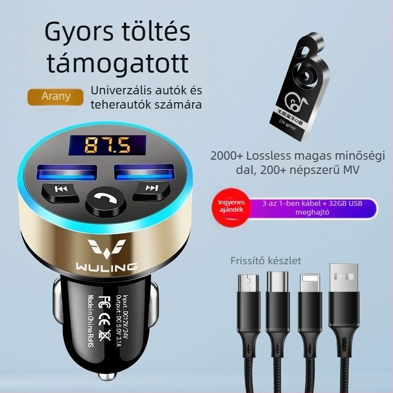 Autós MP3 lejátszó Bluetooth és töltés funkcióval Wuling/Hongguang S730 teherautókhoz