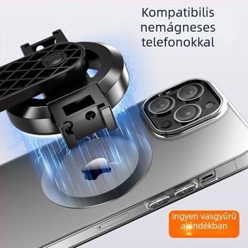 Mágneses selfie bot Bluetooth távirányítóval, négy lábú állvány, töltő fény, ötvözetből készült kivitel