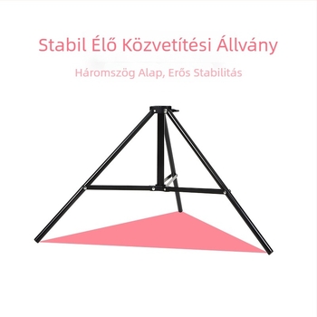 Bluetooth távirányítós telefonos élő közvetítéshez tripod, alumíniumötvözet, 4-szegmens lábak, teherbírás 5 kg