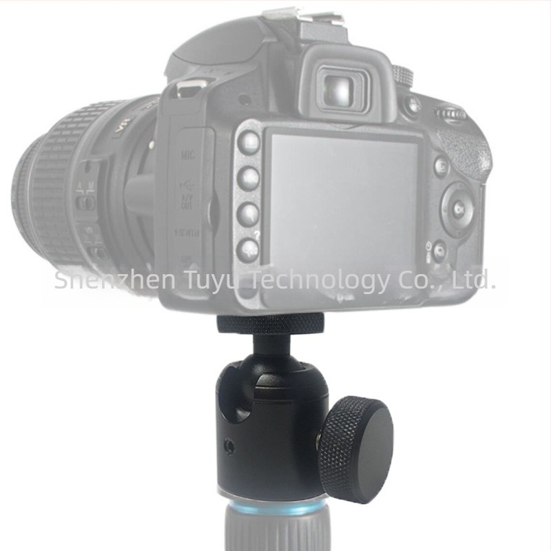 Alumíniumötvözetű 360° pan/tilt gömbfej 1/4-inch csavarral a tripódokhoz és más 1/4-inch interfész eszközökhöz (Model T025)