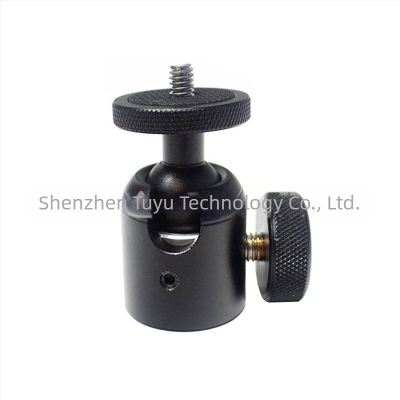 Alumíniumötvözetű 360° pan/tilt gömbfej 1/4-inch csavarral a tripódokhoz és más 1/4-inch interfész eszközökhöz (Model T025)