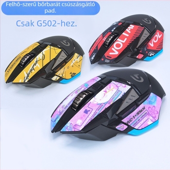 Warm Rice szilikon csúszásmentes matrica Logitech G502 egérhez — anyag: szilikon, gyártási folyamat: fémnyomtatás, feldolgozási mód: egyedi leképezés