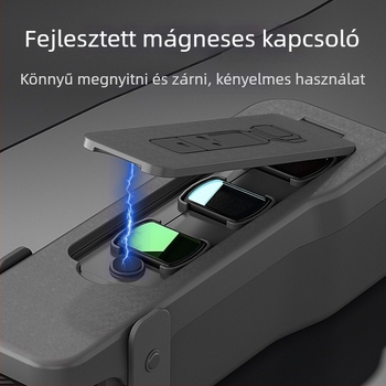 DJI Pocket3 védőtok lencsefedővel és mágneses védelemmel (Modell: DJI Pocket3; Kompatibil modell: DJI Pocket3; Anyag: PVC; Logónyomtatás: Támogatott; Engedélyezett magánmárka: Igen)